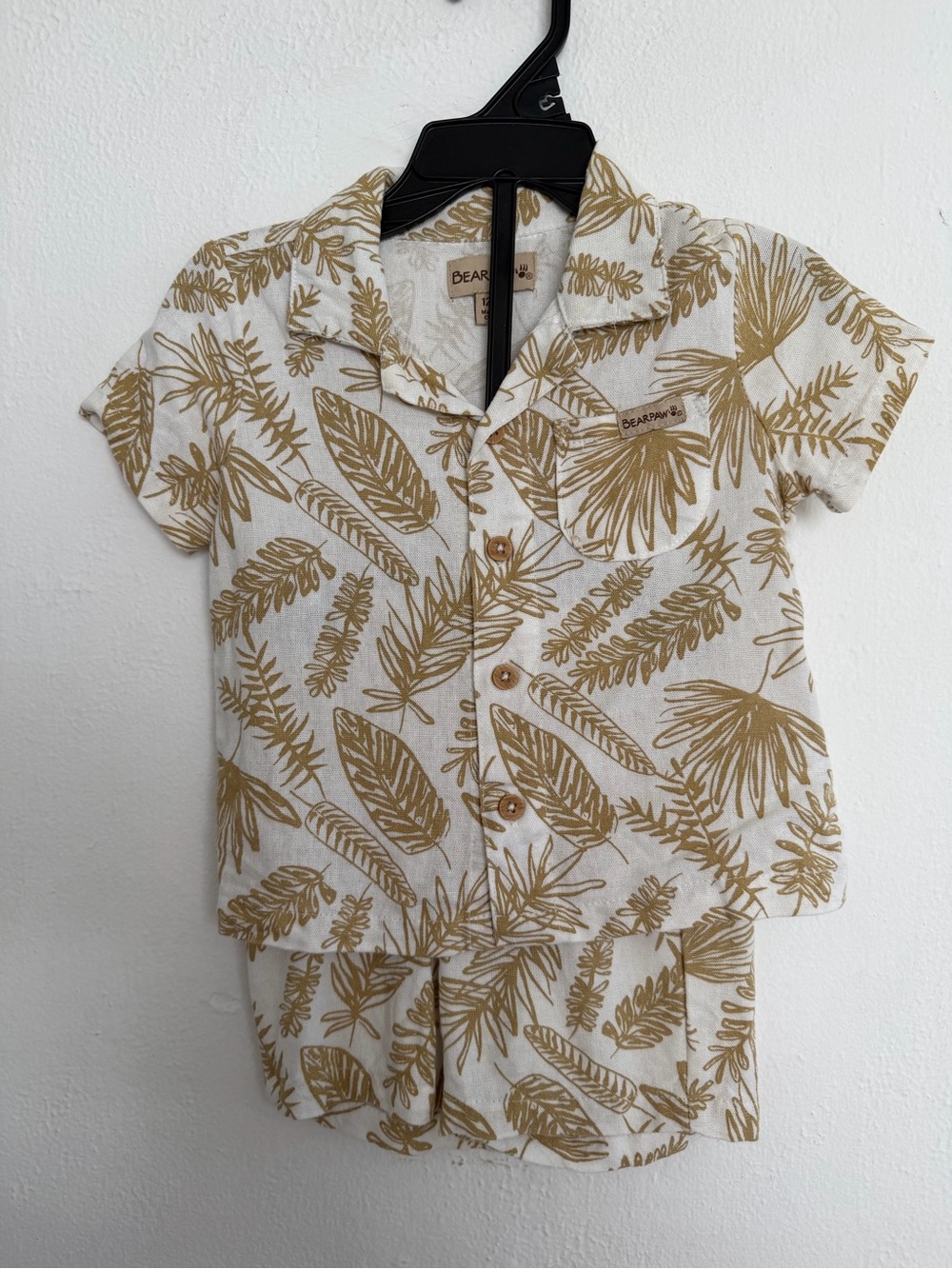 BearPaw Tropical Print Top & Short Set